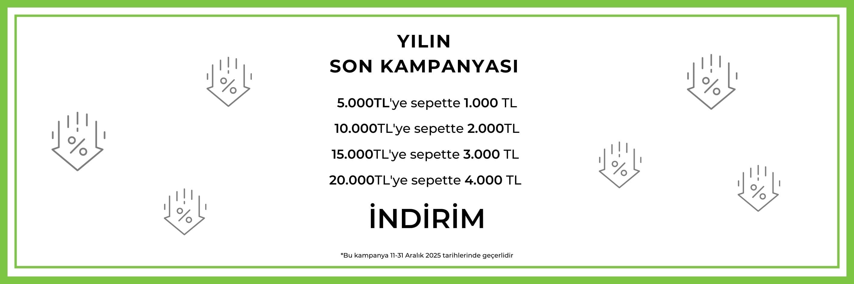 Sepette %15 İndirim