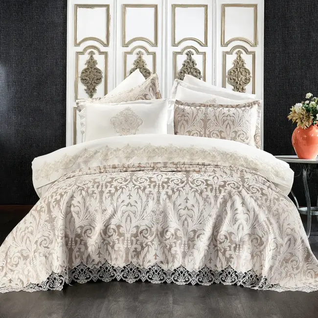 Astor Damask Bej Pike Seti 