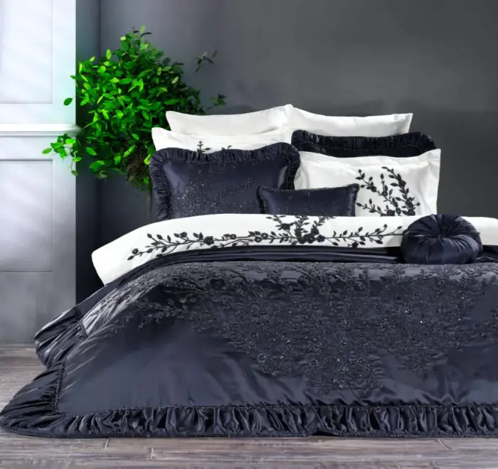 Elenor 11 Pcs Bed Set / Navy Blue - 1