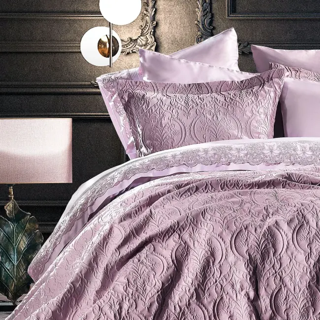 Norsia Damson Bedding Set with Duvet Cover - 2